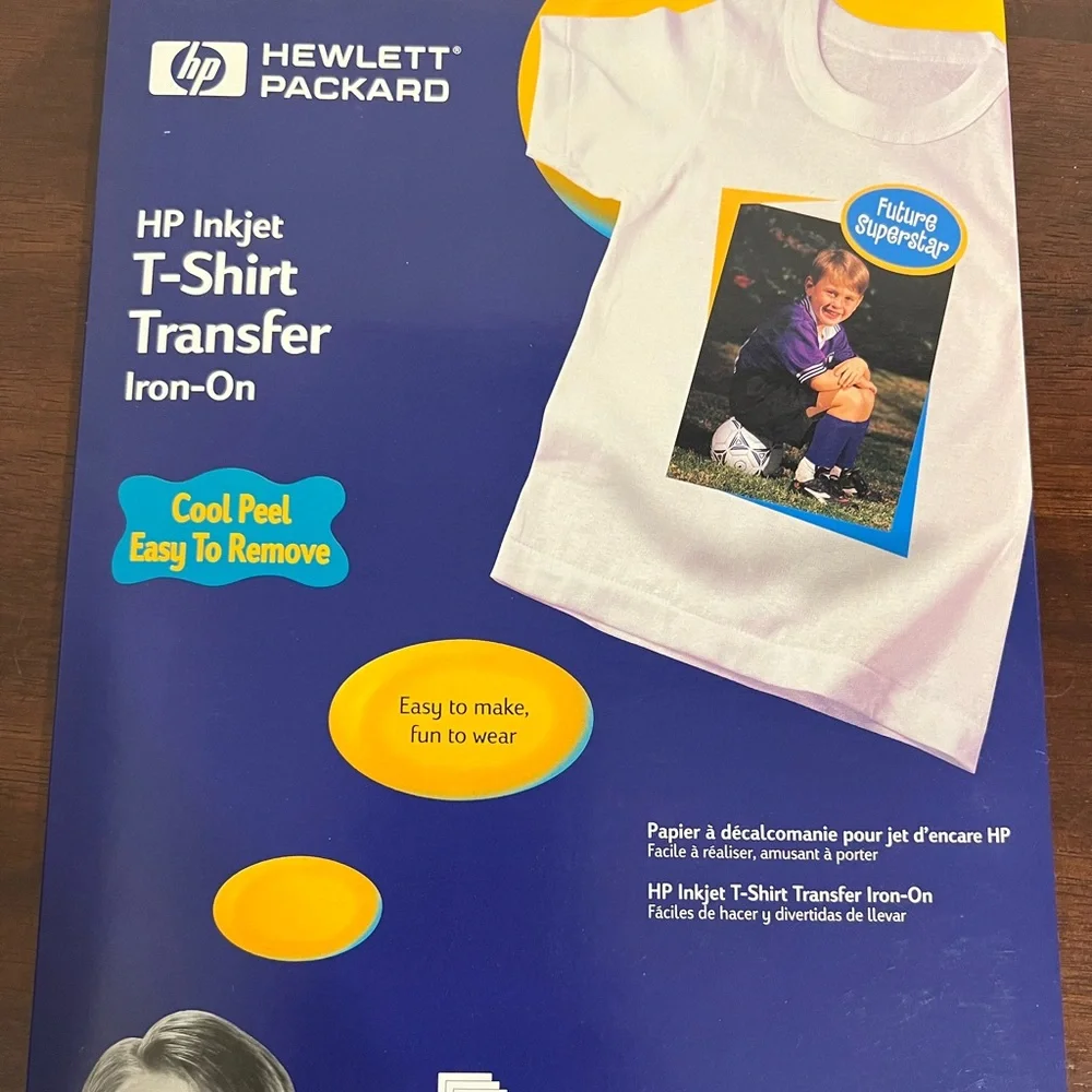2 Packs New Sealed HP Inkjet T-Shirt Transfer Iron-On Sheets, 10 sheets New